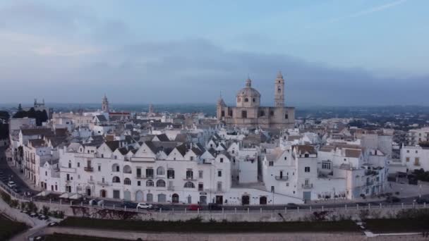 Villaggio Locorotondo Italia Dall Alto Vista Aerea Viaggi Fotografici — Video Stock