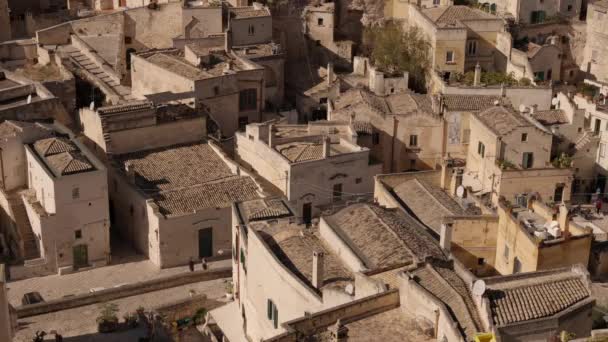 Famous Sassi Matera Μνημείο Παγκόσμιας Κληρονομιάς Της Unesco Στην Ιταλία — Αρχείο Βίντεο