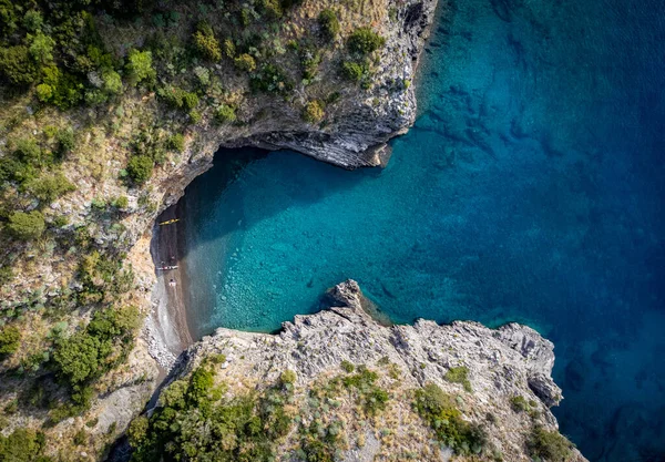 Schöne Versteckte Bucht Der Westküste Italiens Reisefotos — Stockfoto