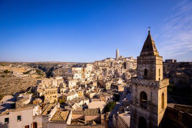 İnanılmaz Matera Eski Kasabası - İtalya 'da tarihi bir Unesco Dünya Mirası sahası - seyahat fotoğrafçılığı