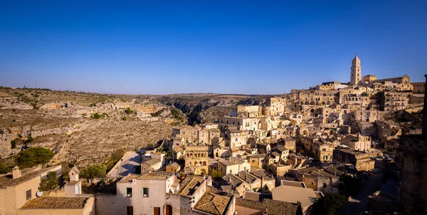 Matera 'nın İtalya' daki antik binaları - Avrupa 'nın kültür başkenti - seyahat fotoğrafçılığı