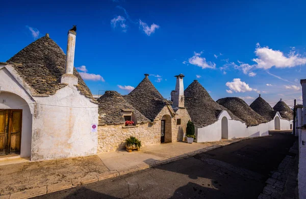 Berühmte Trulli Häuser Der Stadt Alberobello Italien Reisefotos — Stockfoto