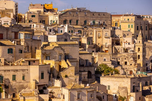 Matera 'nın İtalya' daki antik binaları - Avrupa 'nın kültür başkenti - seyahat fotoğrafçılığı