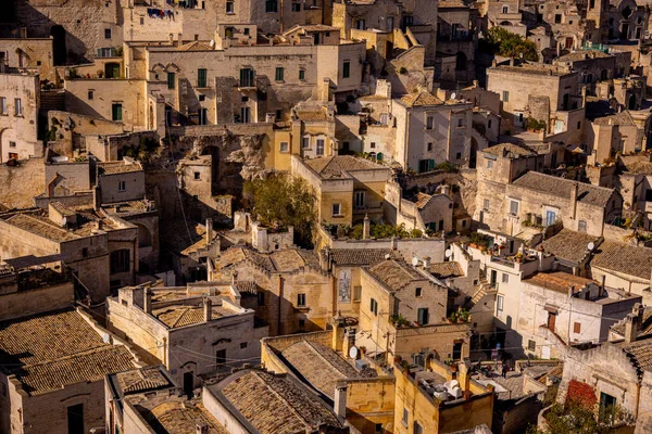 놀라운 마테라 구시가지 이탈리아 의유서 에스코 — 스톡 사진