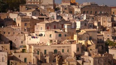 Matera 'nın ünlü Sassi' si - İtalya 'daki bir Unesco Dünya Mirası Sitesi - seyahat fotoğrafçılığı