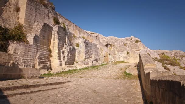 Centro Histórico Ciudad Gravina Puglia Hermoso Pueblo Apulia Italia Viajes — Vídeo de stock