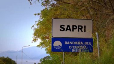 İtalya 'nın batı kıyısındaki Sapri Köyü - SAPRI, İtalya - 31 Ekim 2021