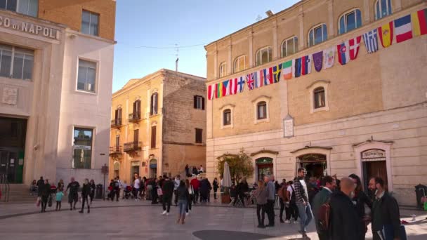 Centro Histórico Ciudad Matera Italia Patrimonio Humanidad Por Unesco Matera — Vídeo de stock