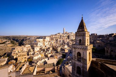 İnanılmaz Matera Eski Kasabası - İtalya 'da tarihi bir Unesco Dünya Mirası sahası - seyahat fotoğrafçılığı