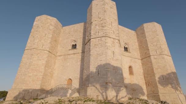 Talya Nın Apulia Kentindeki Castel Del Monte Kenti Popüler Bir — Stok video