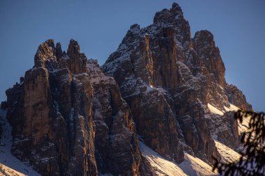 İtalya 'daki Dolomitlerin inanılmaz dağları - bir Unseco Dünya Mirası Sitesi - seyahat fotoğrafçılığı