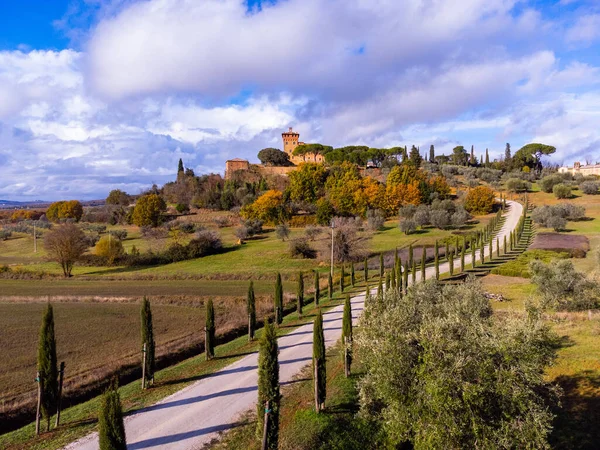 Schönes Landhaus Der Toskana Toskana Italien November 2021 Leitartikel — Stockfoto