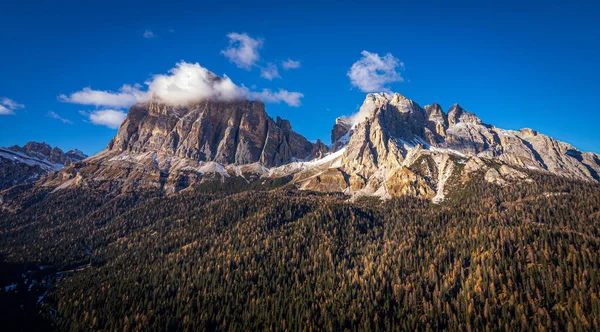 Incríveis Montanhas Das Dolomitas Itália Patrimônio Mundial Unseco Viagens — Fotografia de Stock