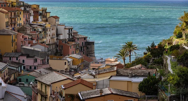Increíble Cinque Terre Costa Italiana Fotografía Viaje — Foto de Stock