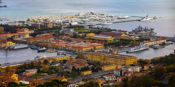 Staden Spezia Italien Panoramautsikt Fotografi — Stockfoto