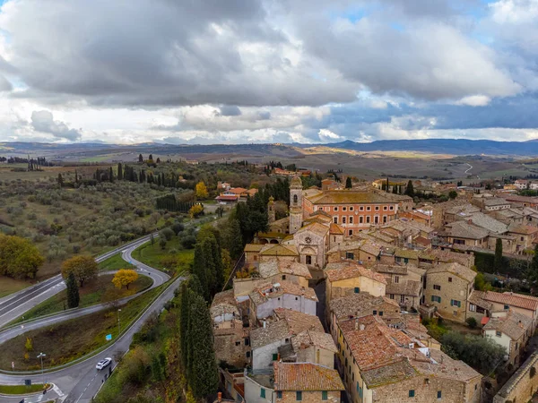 Villaggio San Quirico Orcia Toscana Italia Viaggi Fotografici — Foto Stock