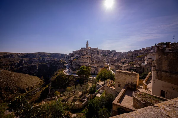 Matera European Cultural Capital City Italy Famous World Heritage Site — Stock Photo, Image