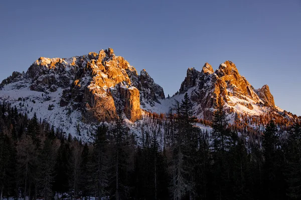 Les Dolomites Dans Les Alpes Italiennes Sont Site Patrimoine Mondial — Photo