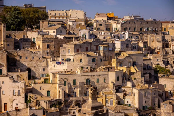 Amazing Matera Old Town Historic Unesco World Heritage Site Italy — стокове фото