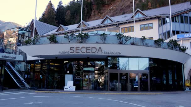 Téléphérique Seceda Dans Vallée Funes Tyrol Sud Italie Trentino Italie — Video