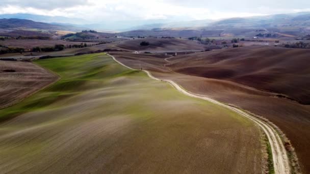 Typiska Landsbygdsområden Och Landskap Toscana Italien Fotografi — Stockvideo