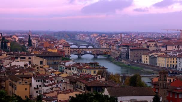 Cidade Florença Itália Toscana Viagens — Vídeo de Stock