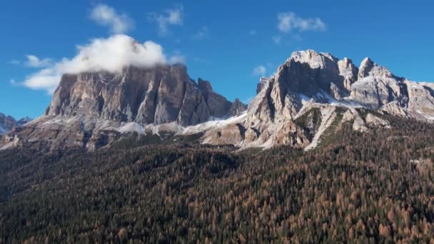 Dolomieten Zuid Tirol Italië Zijn Unesco Werelderfgoed Reizen Foto — Stockvideo