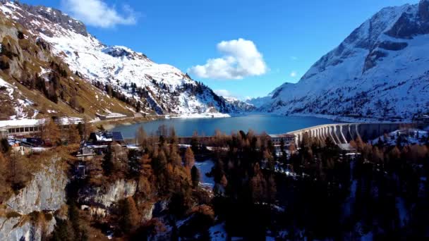 Itália Partir Cima Dolomitas Tirol Sul Inverno Viagens Fotos — Vídeo de Stock