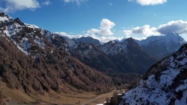 Удивительный Зимний Пейзаж Горах Доломитовых Альп Южная Тироль Италия Фотографии — стоковое видео