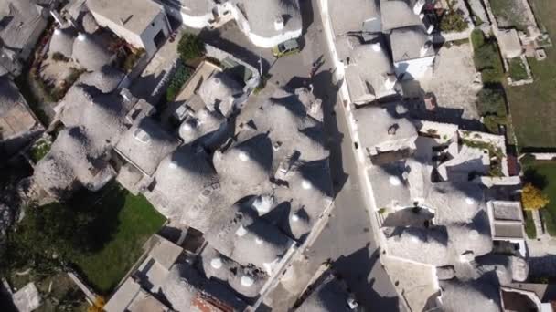 Trulli Byggnader Alberobello Italien Ett Populärt Landmärke Resor Fotografi — Stockvideo