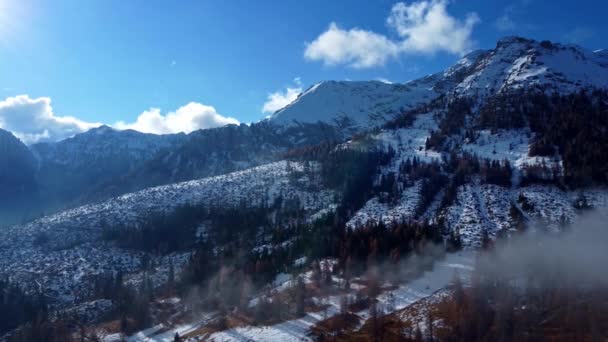 意大利 南蒂罗尔的白云石 冬季旅行摄影 — 图库视频影像