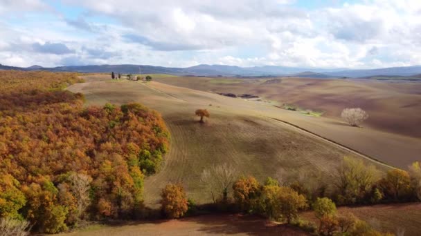 Toscana Dall Alto Regione Più Bella Italia Fotografia Viaggio — Video Stock