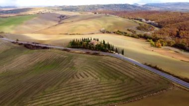 Tuscany İtalya 'da tipik kırsal alanlar ve manzara - seyahat fotoğrafçılığı