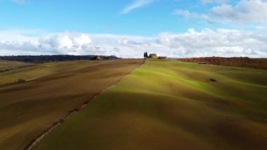 Tuscany İtalya 'da tipik kırsal alanlar ve manzara - seyahat fotoğrafçılığı