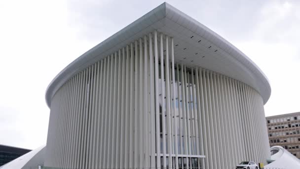 Luxembourg Philharmonie Concert Hall Modern Architecture Travel Photography City Luxemburg — Vídeo de Stock