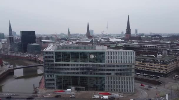 Zdf Istasyonu Hamburg Alman Televizyonu Hamburg Germany Şehri Aralik 2021 — Stok video
