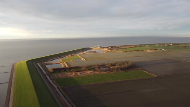 Wonderful Coast North Frisia Wadden Sea Aerial View Drone Photography — Stock Video