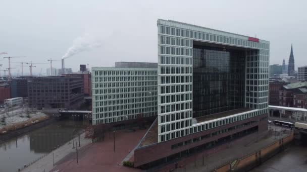 German Press Spiegel Headquarter Hamburg City Hamburg Germany December 2021 — Stockvideo