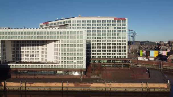 Prensa Alemana Sede Spiegel Hamburgo Ciudad Hamburg Alemania Diciembre 2021 — Vídeo de stock