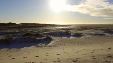 Almanya 'da plaj ve Wadden Denizi popüler bir turizm merkezidir - seyahat fotoğrafçılığı