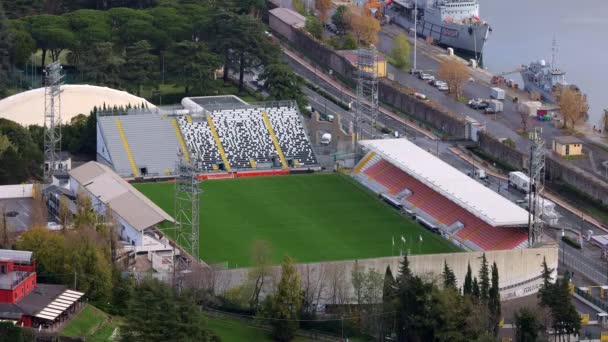 Stadium City Spezia Italy Panoramic View Spezia Italy November 2021 — Stockvideo