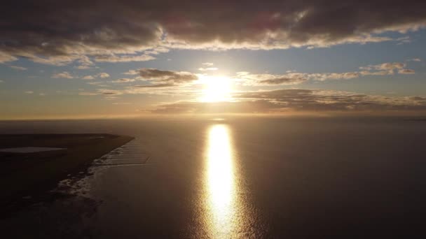 Les Marées Mer Des Wadden Allemagne Photographie Drones Allemagne Haut — Video