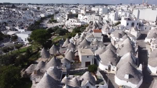 Berömda Trulli Husen Alberobello Populär Stad Italien Resor Fotografi — Stockvideo