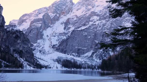 Dolomity Italských Alpách Jsou Světovým Dědictvím Unesco Cestovní Fotografie — Stock video