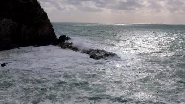 Verbazingwekkende Cinque Terre Aan Italiaanse Kust Reizen — Stockvideo