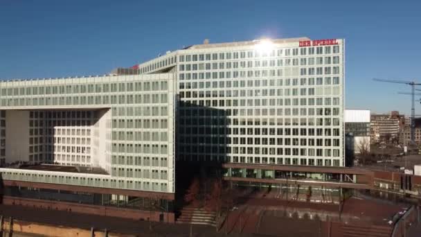 Alman Basını Hamburg Daki Spiegel Karargahı Hamburg Şehri Almanya Aralik — Stok video