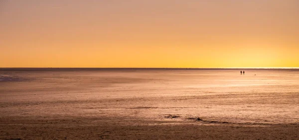 Plaża Wadden Sea Peter Ording Niemczech Jest Popularną Atrakcją Turystyczną — Zdjęcie stockowe