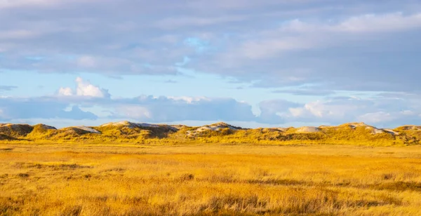 Niesamowity Krajobraz Morzu Wattowym Peter Ording Niemcy Podróże — Zdjęcie stockowe