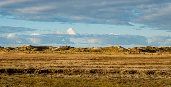 Niesamowity Krajobraz Morzu Wattowym Peter Ording Niemcy Podróże — Zdjęcie stockowe