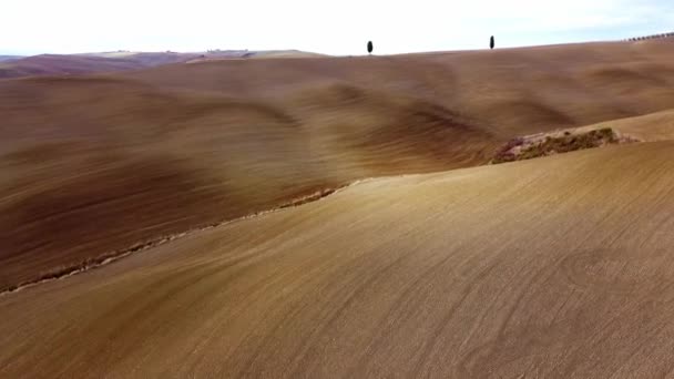 Toscana Från Ovan Den Vackraste Regionen Italien Fotografi — Stockvideo